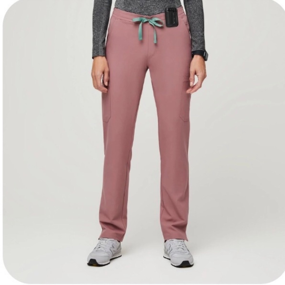 FIGS Mauve Skinny Leg Scrub Pants